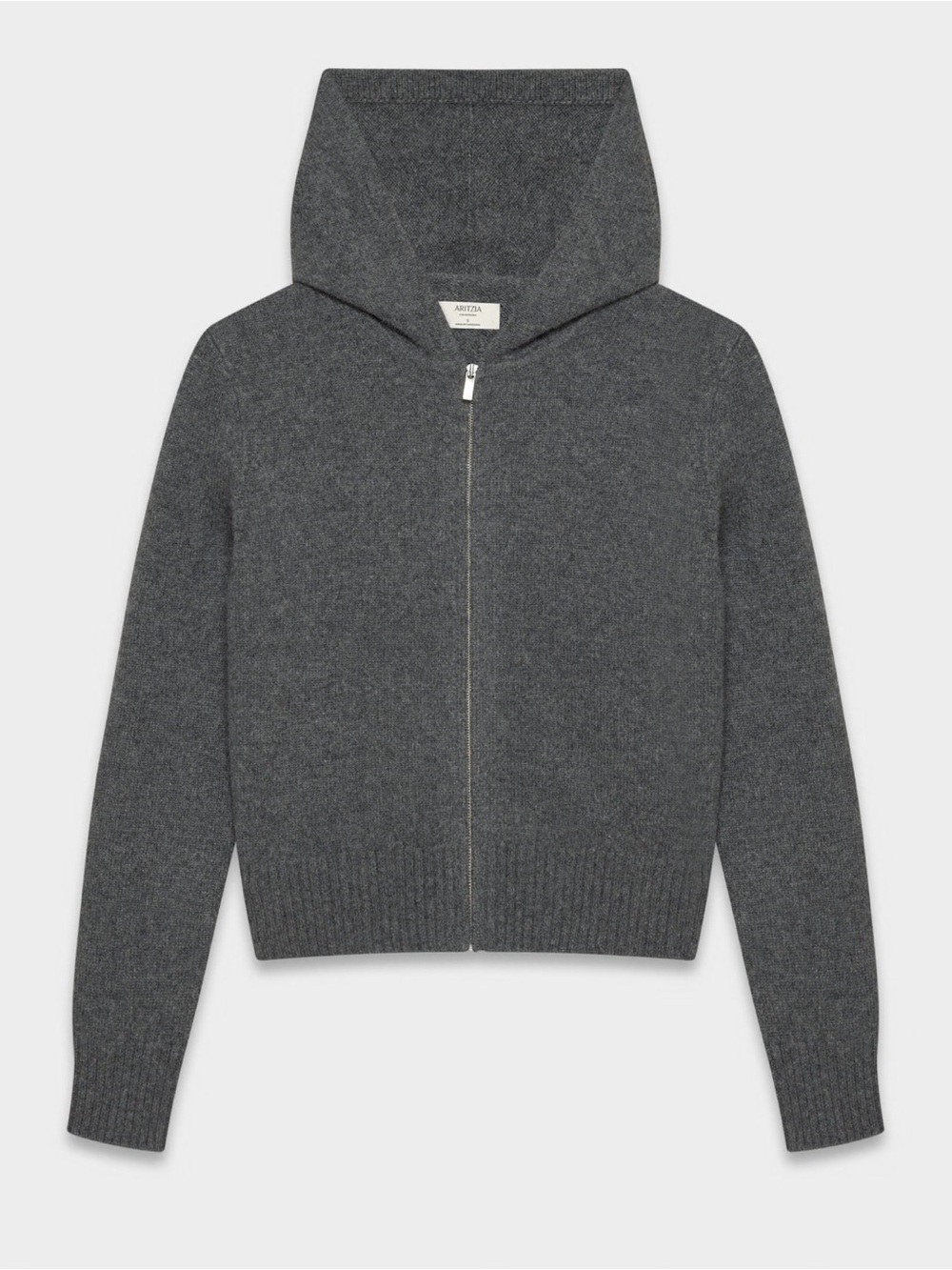 Aritzia ‘Idyllic’ Cashmere Hoodie - Dark Heather Grey, Women’s XL